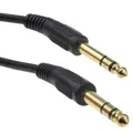 kenable Profi 6,35 mm Klinkenstecker Stecker Zum 6,35 mm Klinkenstecker Stecker Stereo Kabel Vergoldeten 4 m [4 Meter/4m]