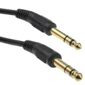 4m Pro 6.35mm Klinkenstecker Stecker Auf 6.35mm Klinke Stereo Audio Kabel Gold