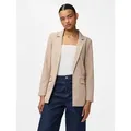 pieces Longblazer PCBOSELLA LS LOOSE BLAZER NOOS in leichter Oversize Form beige XL (42)