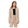 PIECES Damen Pcbozzy Ls Loose Blazer Noos Bc Klassischer Blazer, Silver Mink,XL