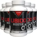 Libido Booster - 300 Kapseln (5x60) hochdosiert - L-Arginin, Zink, Selen, Maca & Ginseng - Original Schweizer Rezept - Vegan & Pflanzlich - 5er Pack