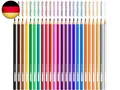 WISYOK Buntstifte Set 24 Farben, Sechseckige Farbstifte, Holzstifte, Colored