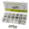 SeKi Glassicherung 160 Teile Feinsicherung 5x20 Sortiment 160-teilig 16 Typen Flink + 8X Träge 0,8A, 1,25A, 1,6A, 2A, 2,5A, 3,15A, 4A und 6,3A Sicherung, Box