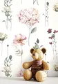 Newroom Tapete Rosa Vlies Blumen Hortensien - Kinder Verspielt Floral Muster für Kinderzimmer Babyzimmer