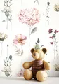 NEWROOM Vliestapete Rosa Hortensien Blumen Kinder Verspielt Kinderzimmer Mädchen