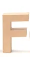 Glorex Papp-Buchstabe F 17,5 x 5,5 cm