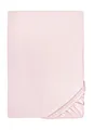 biberna Feinjersey Spannbettlaken 180x200-200x200 cm Rose | 100% Baumwolle Spannbetttuch für Doppelbetten | Atmungsaktiv, Bügelfrei & mit Rundumgummizug | Oeko-TEX Zertifiziert | Modell 0077144