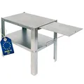 ITA Tisch für Räucherofen - Legierter Stahl - Praktischer Räucherofenständer 45x28x40/65 cm - Direkt vom Hersteller, EU Qualität - Tisch für Räucheröfen Räucherschränke