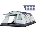 Tunnelzelt für 6 Personen Dunkelblau/Grau 5000mm Outdoor Zelt Camping CampFeuer