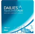 Dailies AquaComfort Plus Tageslinsen weich | 180 Stück | BC 8.7 mm | DIA 14.0 mm | -08.00 Dioptrien