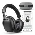 MEDION Over Ear Kopfhörer HX-1 Pro (kabellos, Hybrid Active Noise Cancelling ANC, Bluetooth 6.0, Wireless, 7+1 EQ Presets, bis zu 190 Stunden Akkulaufzeit, IPX4 Spritzwasserschutz) urban anthrazit
