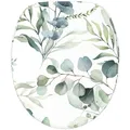 Sanilo WC-Sitz "Eukalyptus", mit Absenkautomatik Eukalyptus, Weiss, Oval