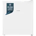 homeX Mini Gefrierschrank, Gefriertruhe klein - 33L Nutzinhalt, 4-Sterne Gefrierbox, freistehend, kompakte Tiefkühltruhe, Mini Freezer mit Temperaturregelung, kleiner Tiefkühlschrank, weiß, FM1015-W