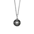 DUR Schmuck Kette KOMPASS 2.0 Lavasand Silber 925/- rhodiniert 45cm (K2972) Erbskette