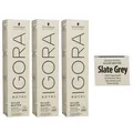 Schwarzkopf Igora Royal Absolutes Silver White 3 x 60 ml Slate Gray - Schiefer G