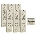 Schwarzkopf Igora Royal Absolutes Silver White 6 x 60 ml Slate Gray - Schiefer G