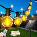 Solar Lichterkette Aussen Wasserfest 15M - LED Solarlichterkette Außen 20+1 G40