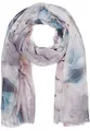 styleBREAKER Damen Schal mit edlem Marmor Muster und kurzen Fransen, leichtes Tuch in Pastell Farben, Stola 01016219, Farbe:Grau