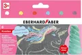 Eberhard Faber Malkreide Straßenmalkreide Einhorn mit Glitzereffekt - 6 Farben