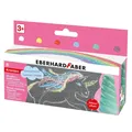 Eberhard Faber 6x GLITZER Straßenmalkreide Einhorn Kartonetui Kreide Stangen neu