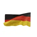 Deutschlandfahne XL - Flagge Deutschland 90 x 150 cm - Fanartikel für Olympia 2024 Deko - Deutschland Flagge ideal für jeden Sport - Flagge mit zwei Ösen