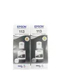 Epson EcoTank 113 Original Tintenflasche, Schwarz, Pigmenttinte 2 x 127ml Set