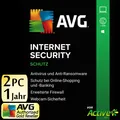 AVG Internet Security 2026 2 PC Vollversion Premium Antivirus DE NEU