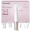 Panasonic ES-WM31 5-in-1 Multi-Trimmer Körper & Bikinizone, Haarentferner für Damen, Damenrasierer, 5 Aufsätze, IPX7 wasserdicht, nass & trocken, Batteriebetrieb (1 x AA erforderlich), Weißgold