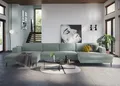 DOMO collection Wohnlandschaft Modica U-Form aktuelles, kubisches Design mit 2 Recamieren, viel Platz, XXL, auch in Cord, Fußhöhe passend für gängige Saugroboter!