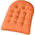 Homescapes Hängesessel-Kissen, Terracotta, Textil, Uni, Formgebogen, 80x12x120 cm, Oeko-Tex®, Outdoor-Kissen, Gartenstuhlauflagen