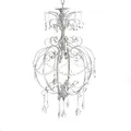 Grafelstein – Dekorativer Shabby Chic Kronleuchter für Wohnzimmer und Schlafzimmer – Kristall Deckenlampe für Vintage Ambiente im Esszimmer – mit individuell anpassbarer Kette