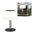 Paulmann 94309 LED Solar Tischleuchte Lillesol Außenleuchte incl. 1x0,8 Watt dimmbar IP44 Edelstahl Kunststoff, Metall 3000 K
