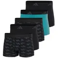adidas Sportswear Trunk Active Flex Cotton (5er Pack) Multipack, elastisch, Logo-Bund, ohne Eingriff schwarz L