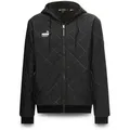 PUMA Workwear Winterjacke Herren mit Kapuze und Steppmuster - Warm gefüttert - Mit Kordelzug Robuste Arbeitsjacke für Handwerk Produktion Logistik und Baugewerbe schwarz M