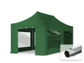 Faltzelt Pavillon 3x6 blau Partyzelt Klapp Zelt Plane Panoramafenster