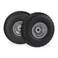 4 x Sackkarrenrad schwarz-grau Vollgummireifen 4.1/3.5-4 Handwagenrad Ersatzrad