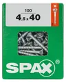 Spax Universalschrauben 4.5 x 40 mm TX 20 Senkkopf - 100 Stk.  Schraube