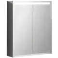 Spiegelschrank Geberit Option mit LED-Beleuchtung, 2 Türen, 600 x 700 x 150 mm - 500582001