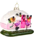 BRUBAKER Weihnachtsbaumkugel Lustige Weihnachtskugel aus Glas - Handbemalt & Mundgeblasen (1 St), Christbaumschmuck Figur - Deko Anhänger Baumkugel - Christbaumkugel