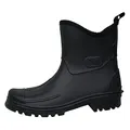 Bockstiegel Herren Gummistiefel Regenstiefel Kurzstiefel Peter, Farbe:Schwarz, Schuhgröße:EUR 48, Artikel:-9000 schwarz