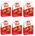 6x Gastone Lago Mini Roll Nocciola Waffelröllchen Waffelpad Wafer gefüllt mit Haselnusscreme 125g