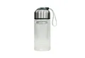HTI-Line Trinkflasche Trinkflasche mit Siebeinsatz Schwarz, Glasflasche Teeflasche ToGo