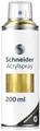 Schneider Paint-It 030 Supreme DIY Acryllack (hochdeckende Sprühfarbe, UV-beständig, 200 ml (1er Pack), Acrylspray für fast alle Untergründe) gold metallic