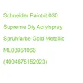 Schneider Paint-it 030 Supreme Diy Acrylspray Sprühfarbe Gold Metallic ML0305106