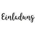 Rayher Einladung Motivstempel Schreibschrift 3,0 x 9,0 cm 29162000