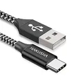USB C Kabel 3.1A Fast Charge, 0.5M Charging Cable USB C ladefähig Angle Durable Nylon Braided USB A to USB C Charging Cable for Galaxy S23、S22、S21、Z Flip4, Z Flip3,Note10/9/8,M31 M30s M20,A20e A71