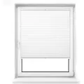 jalousiescout Plissee Pure Plissee Premium, 80 x 160 cm, weiß, halbtransparent, ohne Bohren, verspannt, Klemmfix, Polyester-Stoff, blickdicht und lichtdurchlässig weiß 80 cm x 160 cm