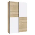 Mehrzweckschrank - Sonoma Eiche - weiß - 120 cm breit