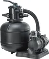 COIL Sandfilterpumpe, Selbstansaugende Pumpe, Sandfilter, 7-Wege-Ventil mit Manometer, Anschluss Ø 32/38 mm, Leistung: 450 W, Verbrauch: 8500 l/h