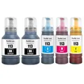 113 Pigment Tinte Kompatibel mit Epson 113 Tintenpatronen Nachfülltinte Multipack für ET-5850 ET-16600 ET-5150 ET-5170 ET-5150 ET-16650 ET-15000 ET-5100 ET-5800 ET-5880 ET-16150 (5 Pack 2BK/C/M/Y)